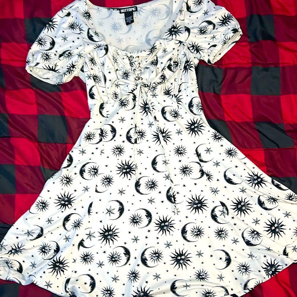 Thigh High Witch Dress with Corset Top and Pockets